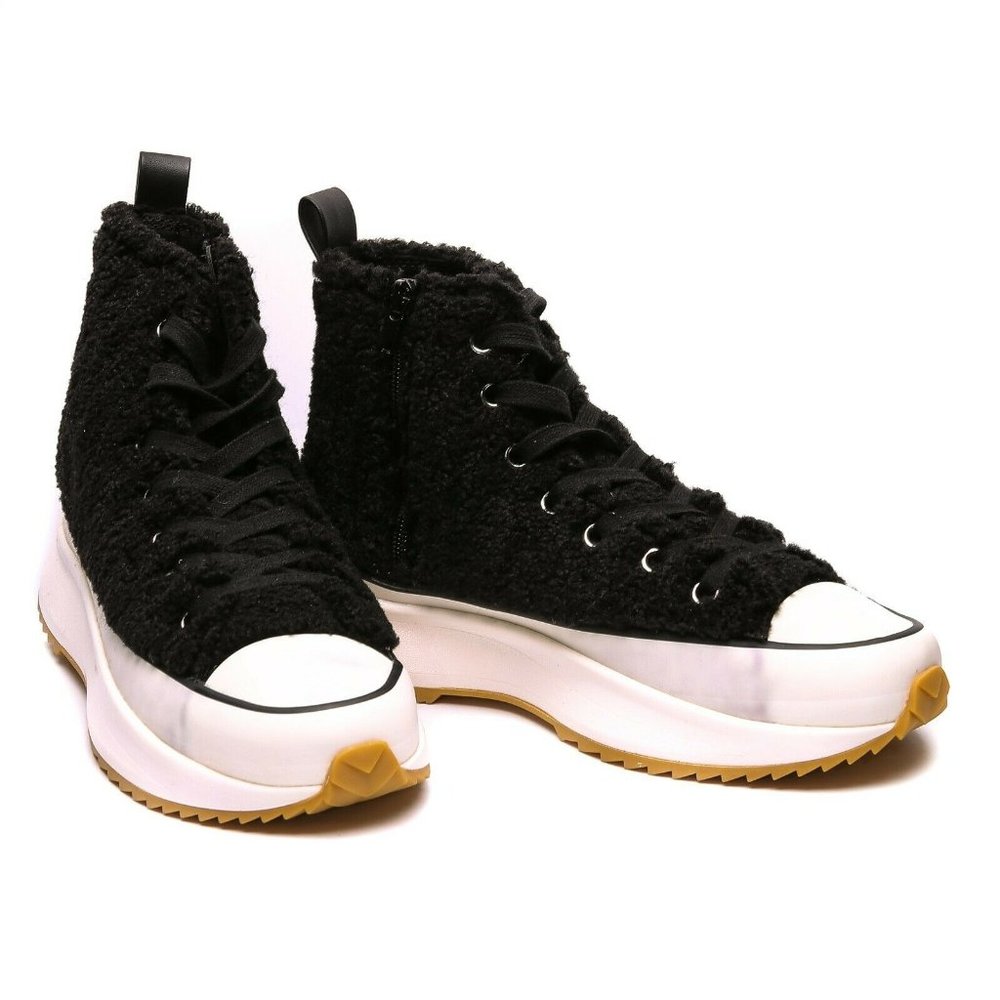 Steve Madden Shaft Faux Fur Platform Women sneaker